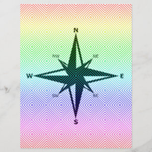 Flyer pontos cardeais, romb espectral