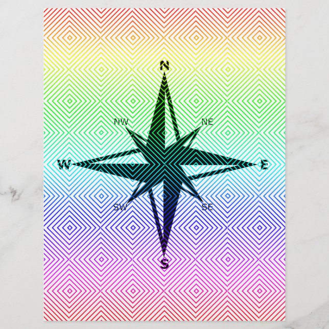 Flyer pontos cardeais, romb espectral (Frente)