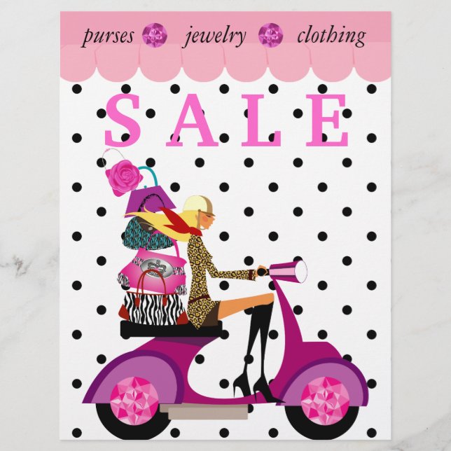 Flyer Pontos de bolsa de bolsa de Patinete retrorreflect (Frente)