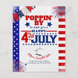 Flyer Pop de 4 de julho por Tags Imóveis