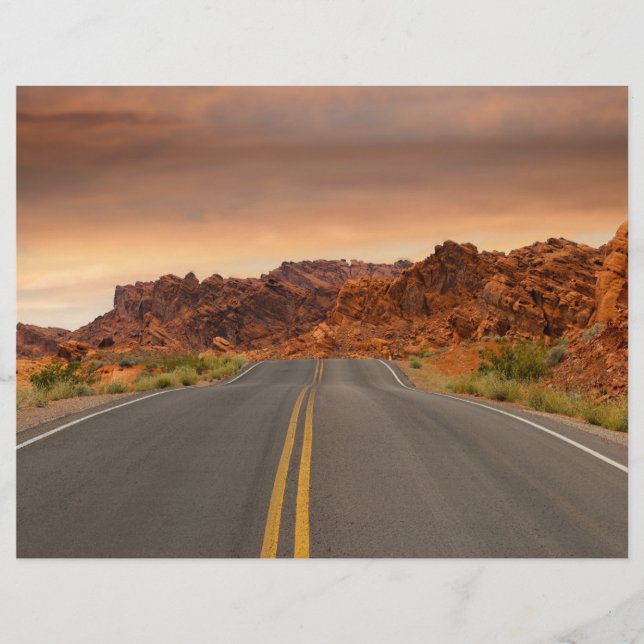 Flyer pôr do sol da viagem (Frente)