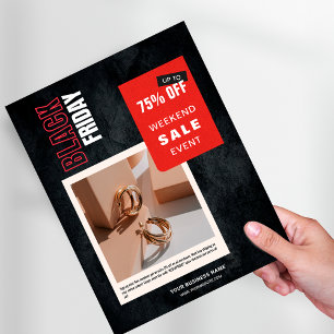 Flyer Porcentagem de Foto Personalizada na Venda de Sext