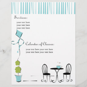 Flyer Porta azul macia bonito