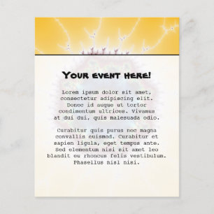 Flyer Porta copos - arte do Fractal