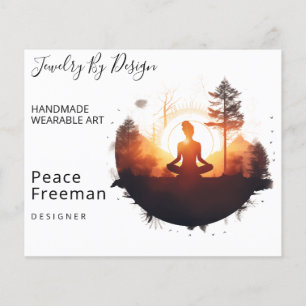 Flyer Portal Dourado Meditação ao Pôr do Sol
