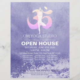Flyer Pose de Meditação de Casa Aberta do YOGA Studio