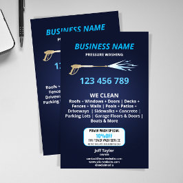 Flyer Potência de lavagem da pressão profissional