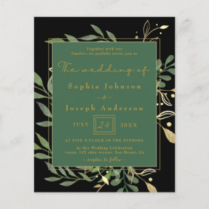 Flyer Praça Dourada Moderna e Ouro deixa casamento Gree