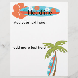 Flyer Prancha do hibiscus