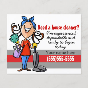 Flyer Precise um Housecleaner? Insecto feito sob