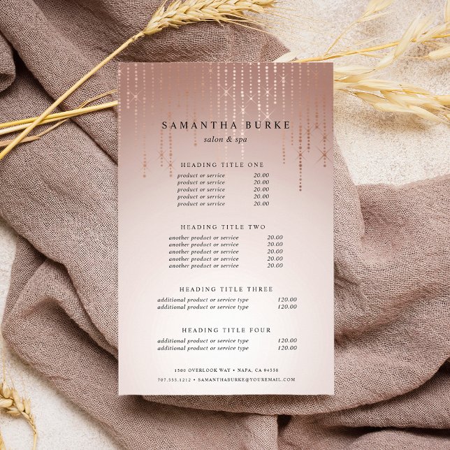 Flyer Preços e serviços para a chuva (Criador carregado)