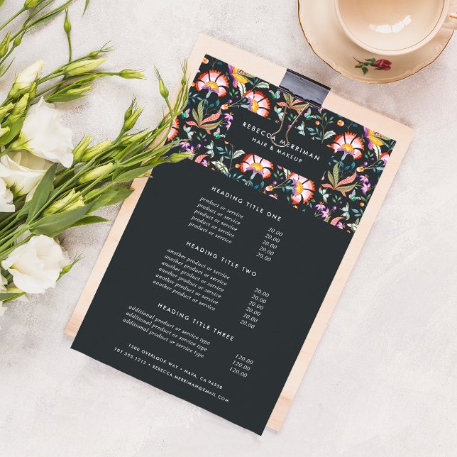 Flyer Preços e serviços para Oasis Noturnos (Criador carregado)