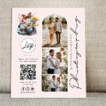 Flyer Preços Modernos para Fotografia de Casamento por B<br><div class="desc">Flyer de preço floral de fotografia de casamento floral moderno e moderno. Design apresenta o script de tipografia ''fotografia'', o código qr, o logotipo, os detalhes de contato, o logotipo da câmera, as mídias sociais e 3 fotos de portfólio na frente. Personalize ainda mais com 3 fotos adicionais e guia...</div>