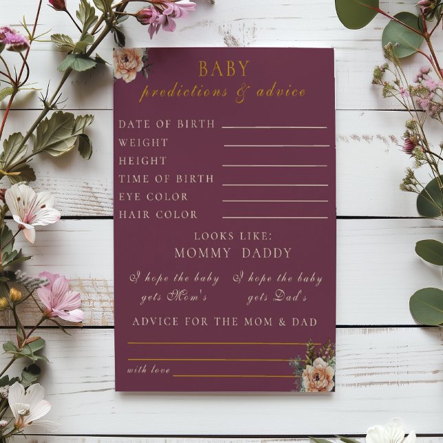 Flyer Predições e conselhos sobre a Borgonha Floral (Criador carregado)