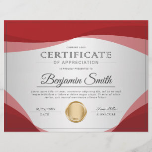 Flyer Prêmio de Certificado de Apreciação Profissional