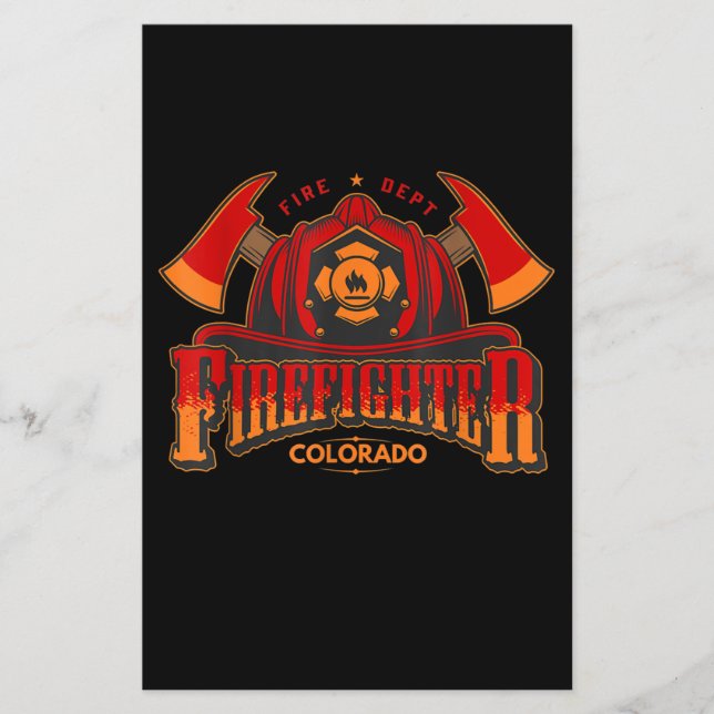 Flyer Presente De Bombeiro Para Bombeiro Ou Mulher (Frente)