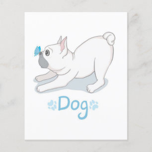 Flyer Presente de Cão Bonito Cachorro Engraçado Com B