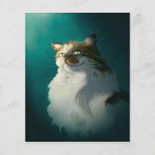 Flyer Presente De Gato De Gato Bonito   Gato Engraçado 