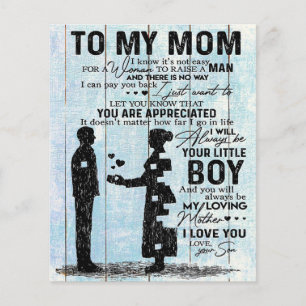 Flyer Presente do Filho para a Mãe, Carta Personalizada
