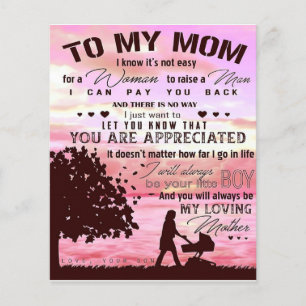 Flyer Presente Especial Para A Mãe   Carta À Minha Mã