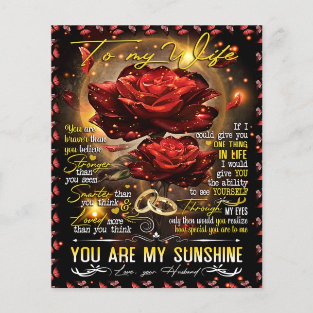 Flyer Presente para Minha Esposa, Presente de Amor de Ca (Frente)