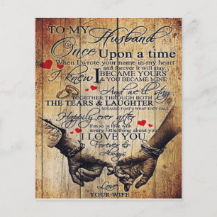 Flyer Presente para o meu marido Carta Marido Adoráve