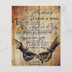 Flyer Presente Personalizado Para Meu Marido, Decoraçã