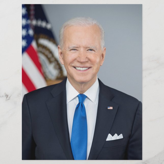 Flyer Presidente Joe Biden White House Retrato (Frente)