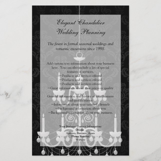 Flyer Preto com silhueta branca de candelabro (Frente)