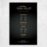 Flyer Preto e Dourado detalhamento automático, reparo au<br><div class="desc">Uma ilustração fluida de uma cicatriz dourada colocada sobre fundo preto torna-se a identidade perfeita para qualquer negócio de automóveis neste passageiro personalizável. Excelente para detalhes de automóveis, reparação de automóveis, concessionárias de automóveis, lavagem de carros, etc. Personalize este modelo de folheto com suas listas de preços, menus de serviço,...</div>