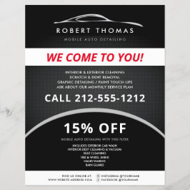 Flyer Preto para decantação automática, reparo automátic