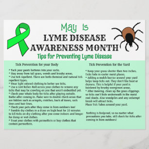 Flyer Prevenção da Doença de Lyme Educacional