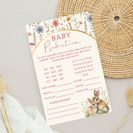 Flyer Previsão de Chás de fraldas de Borninho Feliz e Co