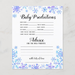Flyer Previsões e conselhos para bebês - Baby está fr