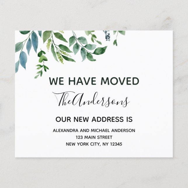 Flyer Primavera Greenery de Anúncio de Movimentação de O (Frente)