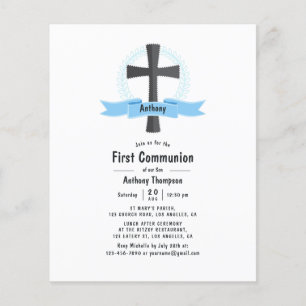 Flyer Primeira Comunhão Menino