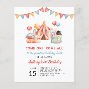 Flyer Primeiro aniversario do Festival de Carnaval de Ci