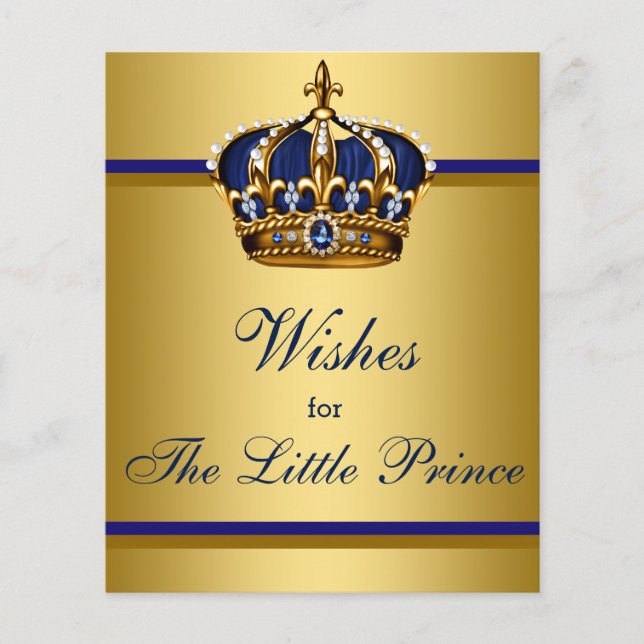 Flyer Prince Chá de fraldas Games Deseja Bebê (Frente)