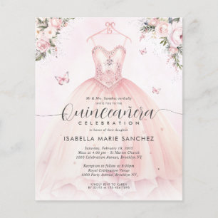 Flyer Princesa Floral Cor-de-Rosa Barata, Princesa Cinec
