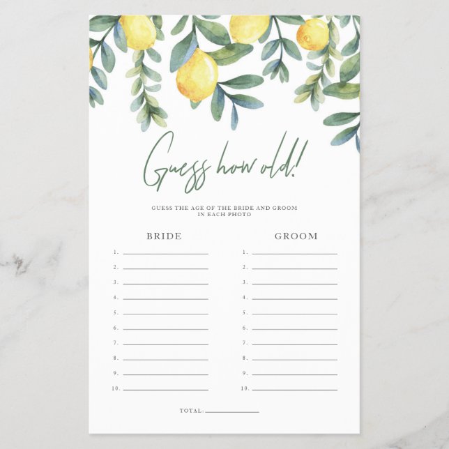 Flyer Principal apertar a idade do jogo noiva e noivo (Frente)