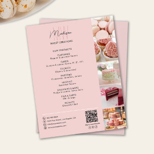Flyer Produtos de Foto QR com Monograma Personalizado pa