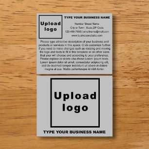 Flyer Produtos ou serviços comerciais no Cinza