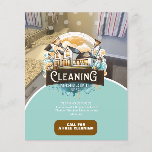 Flyer Professional Cleaning Services Logo (Frente)