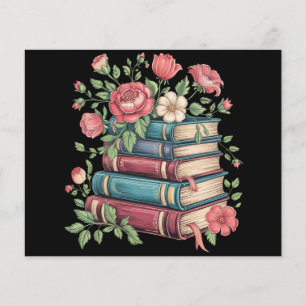 Flyer Professor Amante de Livros Volta às Aulas Flores S