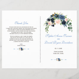 Flyer Programa Bloom Flush Blue Blush Marinho Charm