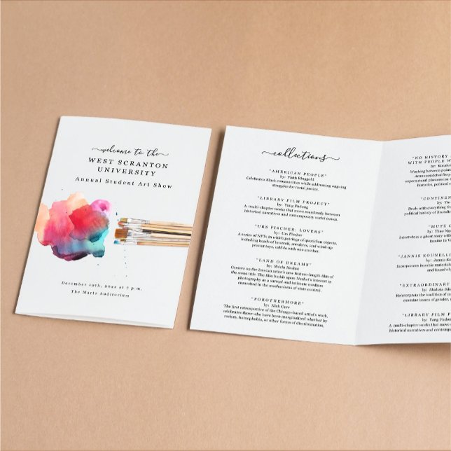 Flyer Programa de Arte para Estúdio, Escola, etc. (Criador carregado)