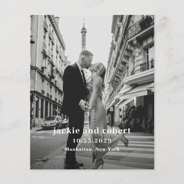 Flyer Programa de Casamento com Orçamento Mínimo de Foto (Frente)