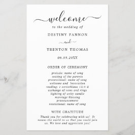 Flyer Programa de Casamento Simples com Orçamento Mínimo
