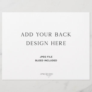 Flyer Programa de Casamento Triplo 8,5x11"