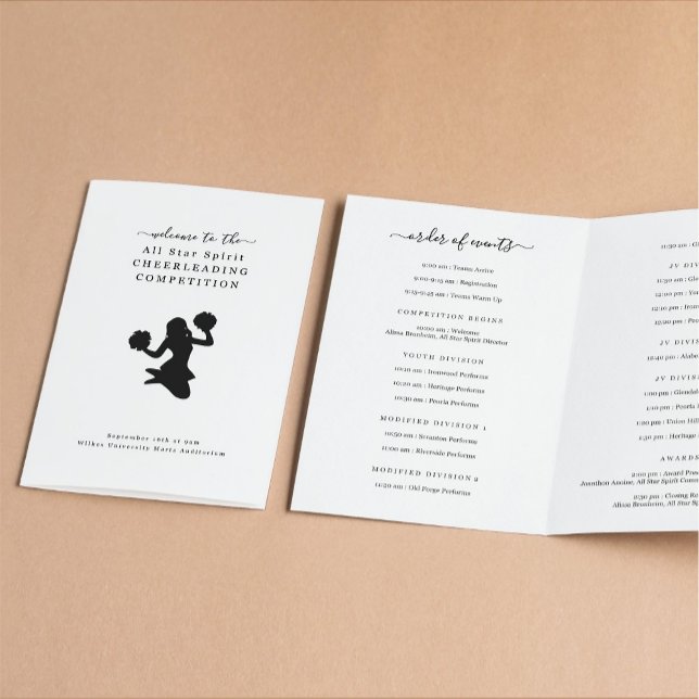 Flyer Programa de Concurso "Cheerhead Cheers & Dance" (Criador carregado)